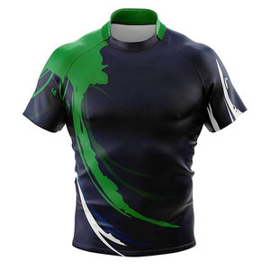 Tenues de rugby professionnelles imprimées par sublimation en Spandex/Coton, équipement d'entraînement athlétique robuste et durable, vente en gros - Product Image 2