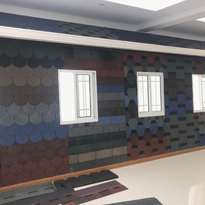 Bardeaux d'asphalte en fibre de verre laminés à 3 languettes, style moderne et coloré, norme américaine, bardeaux <span class=keywords><strong>bitumineux</strong></span> architecturaux pour villa - Product Image 3