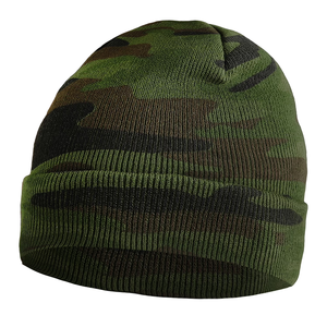 Gorro de lana tejido vintage unisex, cálido para invierno, con puño ajustable, logotipo personalizado OEM - Product Image 6