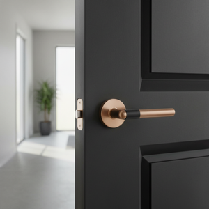 Designer Mortise <b>Handle</b> Set Brass Sleek Modern Custom Size Heavy Duty Premium Finish Villa Home Office Main Door - Product Image 3