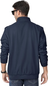 Chaqueta Estilo Utilitario para Hombre, Cuello Alto, Diseño Multicompartimento, Ropa Exterior Informal Resistente, Ropa de Campo a la Moda - Product Image 3