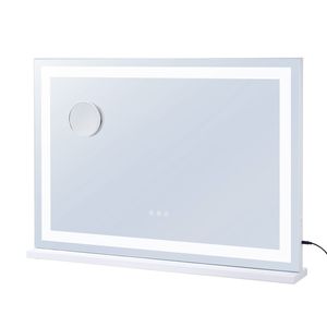 Specchio per Trucco LED con Ingrandimento 5X, Alimentazione USB, Tre Modalità di Illuminazione, Controllo Touch Intelligente, Grande Formato - Product Image 1