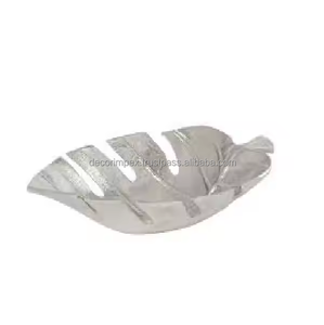 Cuenco para servir en forma de hoja de aluminio fundido más vendido, accesorios de cocina, cuenco decorativo de mesa para bodas y fiestas - Product Image 1