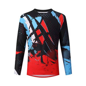 เสื้อเจอร์ซีย์มอเตอร์ครอสสำหรับทีมแข่งรถ ดีไซน์เฉพาะตัว ผลิตอย่างมืออาชีพ วัสดุโพลีเอสเตอร์ผสมสแปนเด็กซ์ ระบายอากาศได้ดี สวมใส่สบาย สำหรับผู้ชาย สามารถปรับแต่งได้ - Product Image 1