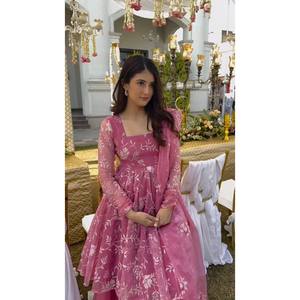 Party Wear XL Salwar Kameez Top and Bottom with Dupatta Polyester Comfortable and Stylish - Product Image 6