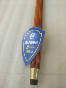 Bastón de Madera de Palisandro Hecho a Mano con Mango de Latón, Diseño Exclusivo, Color Marrón Real, Portátil, Cómodo, de 3 Secciones, 91 cm - Product Image 4