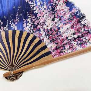 Handmade Natural Wooden Handicraft Folding <b>Fan</b> with Modern <b>Pink</b> Floral and Butterfly Design Art Collectible Decorative Item - Product Image 5
