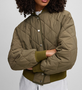 Custom Women Bomber <b>Jacket</b> Lightweight Casual <b>Zip</b> <b>Up</b> <b>Jacket</b> OEM ODM Private Label Fashion Outerwear Manufacturer Bulk Wholesale - Product Image 6