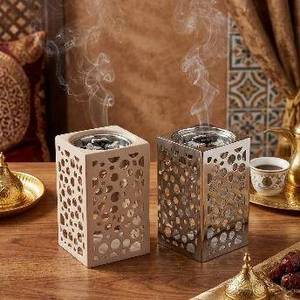 Decoración para el hogar, decoración árabe, decoración de Oriente Medio, quemador de incienso tradicional, quemador de madera perfumada, quemador de incienso oud, accesorios para bakhoor - Product Image 3