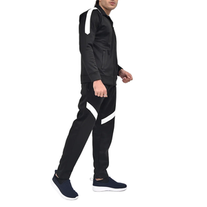 Conjunto Deportivo para Hombre en Color Verde Azulado y Blanco, Chaqueta con Cierre y Pantalones Largos, Atuendo Informal Transpirable de Dos Piezas - Product Image 5