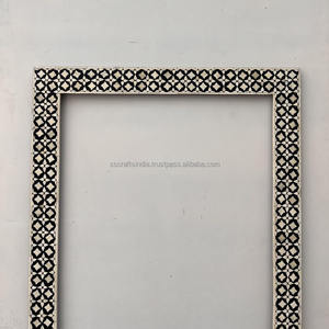 Exportador indio elegante pieza de declaración de espejo con incrustaciones de hueso talladas a mano para entrada o sala de estar disponible para la venta desde India - Product Image 3