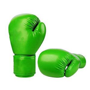 MASGAM SPORTS MS-B2016 Gants de boxe en cuir vert de haute qualité Fermeture à boucle réglable Logo personnalisable - Product Image 4