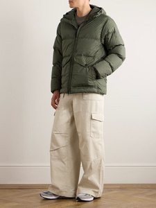 Veste coupe-vent à capuche pour homme, couleur moutarde, imperméable, fermeture éclair, décontractée, pour l'extérieur, coupe classique, couleur unie, en polyester - Product Image 3