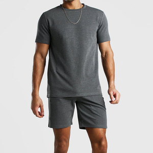 New Arrival Men's <b>Twin</b> <b>Set</b> Breathable High Quality Casual Style Wholesale Price Custom Logo for Adults Summer Two-Piece Fashion - Product Image 5