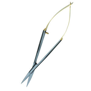 Ciseaux à ongles professionnels en acier inoxydable à ressort incurvé avec lame tranchante pour le retrait précis des cuticules par Kaamir Instruments - Product Image 1