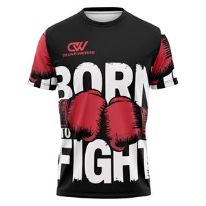 Conjunto Deportivo de Manga Corta para MMA, Boxeo y Muay Thai con Logotipo Sublimado Personalizado OEM/ODM, Transpirable, de Spandex/Poliéster, Ropa de Artes Marciales Elástica - Product Image 2