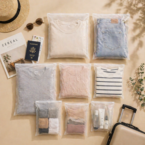 High-Quality Custom Printed Logo <b>Transparent</b> PVC Ziplock <b>Bags</b>, Small Size Ideal for Fashion Jewelry, Socks, and Retail Packaging - Product Image 3