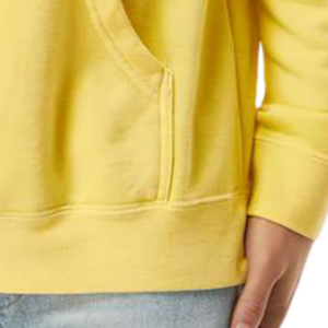 Sweat-shirt à capuche unisexe en tissu pigmenté, poids moyen, doux et respirant, pour un confort décontracté et un style de vie actif - Product Image 6