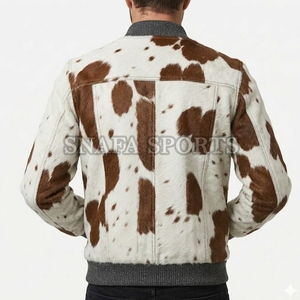 Vestes en cuir de vache véritable pour hommes entièrement personnalisées, best-seller, vestes en cuir de vache sur mesure pour hommes - Product Image 2