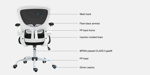 Modern Design Commercial High Back Boss <b>Desk</b> <b>Chair</b> Luxury Executive Ergonomic Office Mesh <b>Chair</b> with <b>Swivel</b> Wheels on Sale - Product Image 5