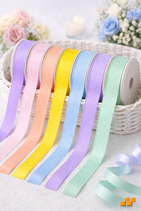 Neelkamal Industries 50mm <b>Wide</b> Grosgrain <b>Ribbon</b> Single Face 100% Polyester Shrink-Resistant Decorative Trim Gift Wrapping - Product Image 5