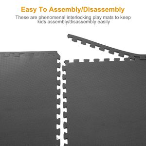 Dalles emboîtables de protection pour sols, tapis de puzzle d'exercice en mousse EVA pour équipement de gym - Product Image 6
