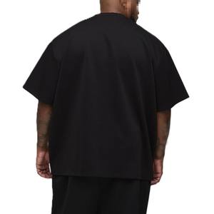 Camisetas Oversize de Algodón Pesado para Hombre, Estilo Urbano, con Logo y Gráficos Minimalistas, Fabricación Personalizada, Camiseta Gráfica para Hombre - Product Image 3