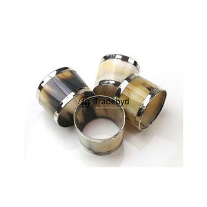 Anillo para Servilletas de Cuerno Hecho a Mano, Estilo Rústico Ecológico, Decoración Natural para Mesa, Ideal para Regalos, Tradebyd - Product Image 2