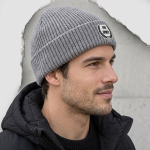 Custom <b>Knitted</b> Beanie <b>Hat</b> <b>Men</b> Beanies Cap Soft Warm Fabric Comfortable Stretch Fit Winter Outdoor Headwear Casual Fashion Daily - Product Image 3