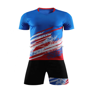 Ensemble d'uniformes de volley-ball pour hommes sur mesure, nouveau style, vêtements de sport respirants, impression par sublimation, polyester 220g, personnalisé - Product Image 2
