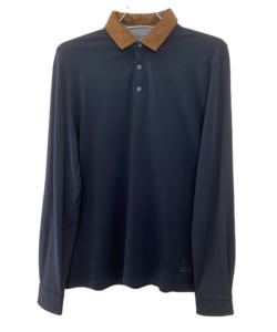 เสื้อโปโลแขนยาวสำหรับผู้ชาย, ผ้าฝ้าย100% ลำลองกระดุมแข็งสวมใส่สบายระบายอากาศได้ดีปกติดีไซน์ใหม่ - Product Image 1