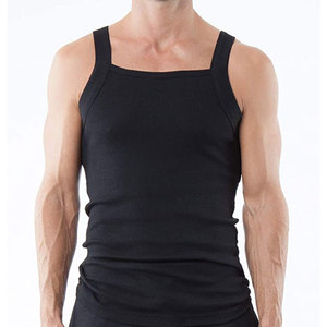 2026 Men <b>Tank</b> <b>Tops</b> 100% Cotton Silver and <b>White</b> Sleeveless Undershirts Tagless Ribbed Slim Fit Muscle <b>Tank</b> <b>Top</b> with Scoop Neck - Product Image 1