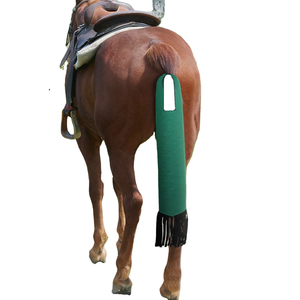 Bottes de protection pour chevaux personnalisées avec franges à pompons, en tissu imperméable, légères, pour la protection des chevaux - Product Image 3