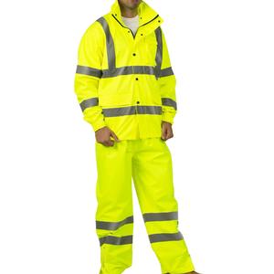 NOUVEAU 2026 Ensemble de travail haute visibilité pour hommes – Veste et pantalon de sécurité réfléchissants – Fournisseur d'usine OEM sous marque privée - Product Image 3