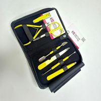 Ensemble de manucure et pédicure professionnel luxueux 8-en-1 en acier inoxydable, 20 pièces, kit de coupe-ongles portable et durable pour femmes, idéal pour les voyages
