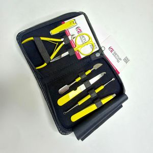 Manicure <b>Set</b> Professional 8-in-1 <b>Nail</b> Clippers Yellow Kit Pedicure Care Tools Stainless Steel Women Grooming Box 20Pcs Travel - Product Image 4