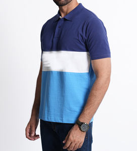 Wholesale Custom Men's Designer Knit for Polo <b>Shirts</b> Organic Cotton <b>Half</b> <b>Button</b> Solid Color 100% Cotton - Product Image 4