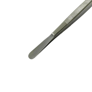 Pince à pansements Gerald en acier inoxydable, instrument chirurgical, pointe droite dentelée, pour usage médical professionnel - Product Image 3
