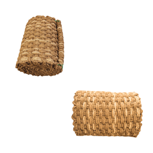 Alfombra antideslizante de fibra de coco en rollo, 35 mm de grosor, para pavimentación de caminos y revestimiento de patios exteriores, de alta calidad, fibra natural. - Product Image 1