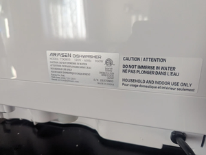 เครื่องล้างจานแบบตั้งโต๊ะพกพา A-i-r-m-s-e-n รุ่น T-D-QR03 สีขาว แบบกล่องเปิด - Product Image 6