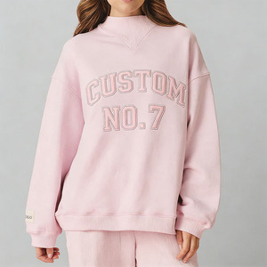Sweat-shirt à col montant personnalisé de haute qualité pour femmes et hommes, tendance, surdimensionné, décontracté, provenant d'un fabricant fiable - Product Image 4
