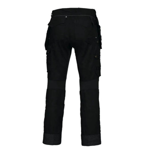 Pantalon de travail robuste avec poche porte-outil, pantalon cargo pour le bâtiment, pantalon de travail utilitaire avec genouillères, en polycoton renforcé - Product Image 5