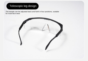 <span class=keywords><strong>Gafas</strong></span> y Lentes de Protección Laboral de Poliéster de Marco Completo Azules, Telescópicas, Protectoras <span class=keywords><strong>contra</strong></span> el Polvo, a Prueba de Golpes y <span class=keywords><strong>Salpicaduras</strong></span> - Product Image 2