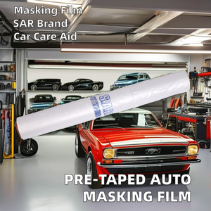 Film <span class=keywords><strong>de</strong></span> masquage plastique jetable transparent en HDPE <span class=keywords><strong>de</strong></span> qualité médicale, lisse, anti-éclaboussures, souple, résistant à <span class=keywords><strong>l</strong></span>'humidité, protection pour la peinture automobile, personnalisé - Product Image 2