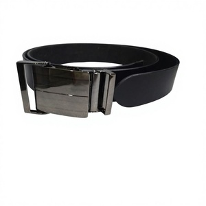 Ceinture personnalisable en cuir de vachette de haute qualité, robuste, pour bureau, école, uniforme, avec boucle en acier noir, style fête, imperméable et écologique - Product Image 2