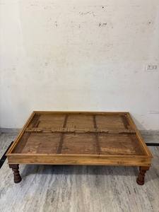 Mesa de Centro Moderna de Madera Sólida de Lujo con Diseño Artesanal Estilo Granja para Sala de Estar, Dormitorio y Comedor - Product Image 3