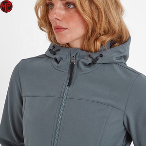 Veste softshell longue pour femme, à capuche, imperméable, respirante, coupe-vent, fermeture éclair, manteau d'hiver, logo personnalisé, veste longue pour femme - Product Image 5