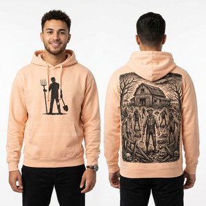 Hoodie graphique personnalisé pour homme, vert menthe, imprimé scène industrielle, sans manches, streetwear, surdimensionné, en coton - Product Image 2