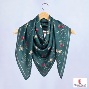 Premium Printed Bandana <b>Scarf</b> Lightweight White Label OEM ODM Textile Manufacturer Bali Custom Fabric Products Bulk Supply Low - Product Image 1