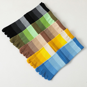 Calcetines de Cinco Dedos para Hombre, Estilo Casual, 100% Algodón, Secado Rápido, Transpirables, Personalizados, de Alta Calidad - Product Image 2